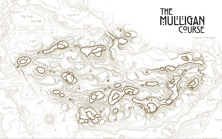 The Mulligan Course map
